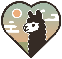 Alpaka-Farm Bauernhof.koeln – Alpaka im Herz-Logo